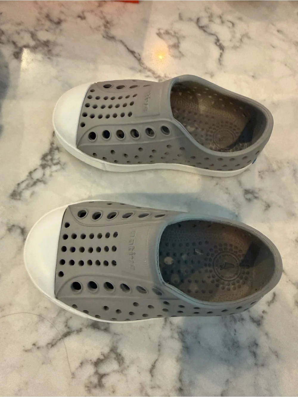 Native toddler Grey Slip-On Water Shoes